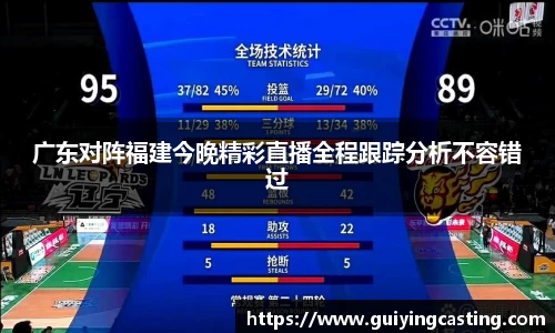 广东对阵福建今晚精彩直播全程跟踪分析不容错过
